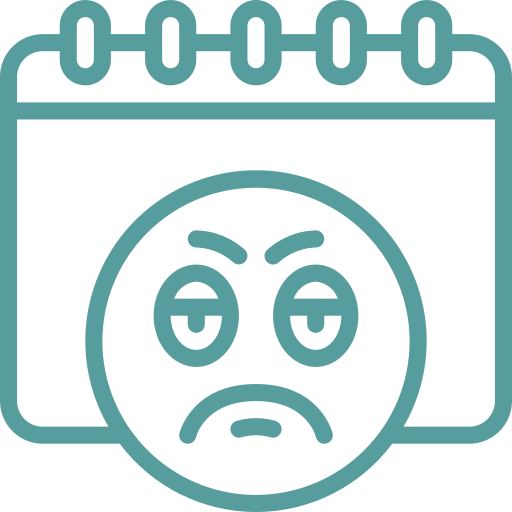 Chaotic calendar icon